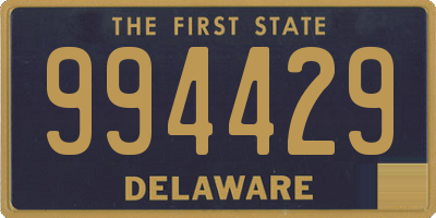 DE license plate 994429