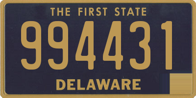 DE license plate 994431