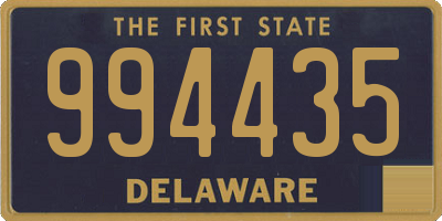 DE license plate 994435