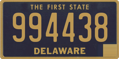 DE license plate 994438