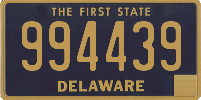 DE license plate 994439