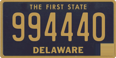 DE license plate 994440