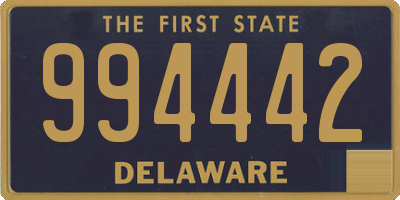 DE license plate 994442