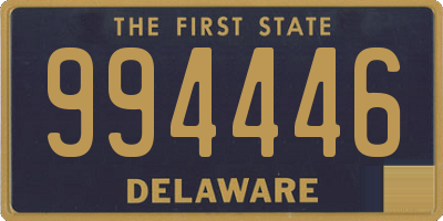 DE license plate 994446