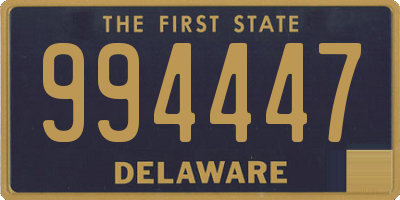 DE license plate 994447