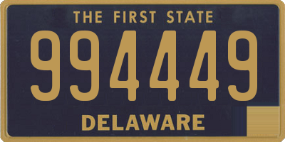 DE license plate 994449