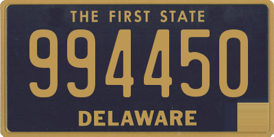 DE license plate 994450