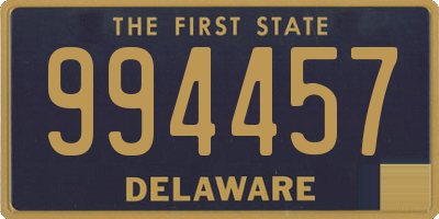 DE license plate 994457