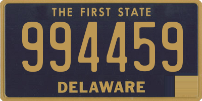 DE license plate 994459