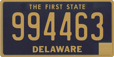 DE license plate 994463