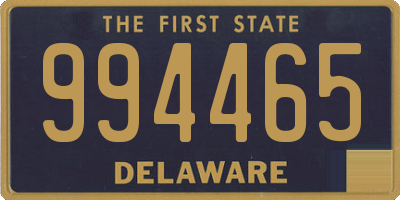 DE license plate 994465