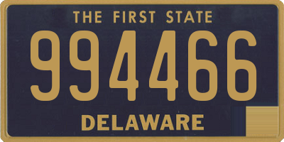 DE license plate 994466