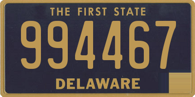 DE license plate 994467