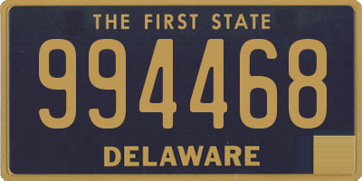 DE license plate 994468