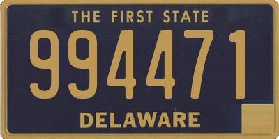 DE license plate 994471