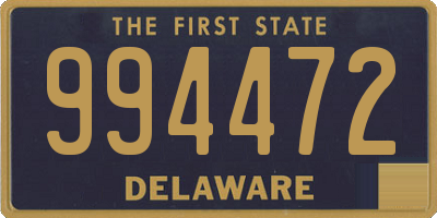 DE license plate 994472