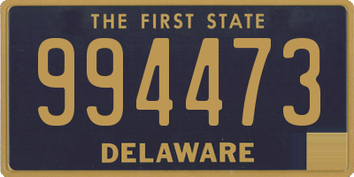 DE license plate 994473