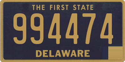 DE license plate 994474