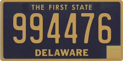 DE license plate 994476