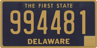 DE license plate 994481