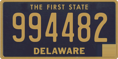 DE license plate 994482