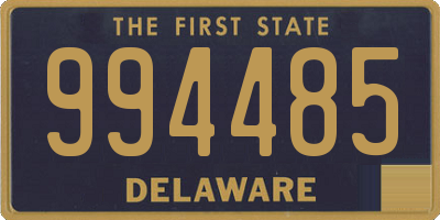 DE license plate 994485