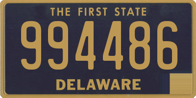 DE license plate 994486