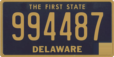 DE license plate 994487