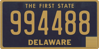 DE license plate 994488