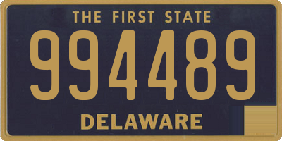 DE license plate 994489