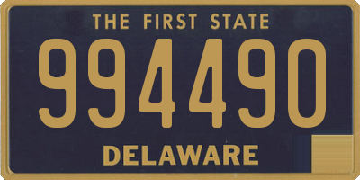 DE license plate 994490