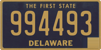 DE license plate 994493