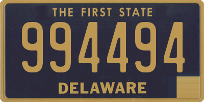 DE license plate 994494