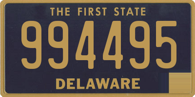 DE license plate 994495