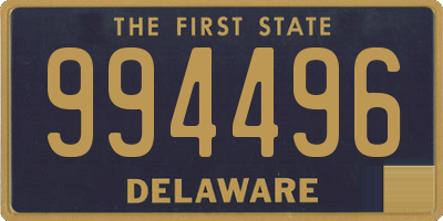 DE license plate 994496