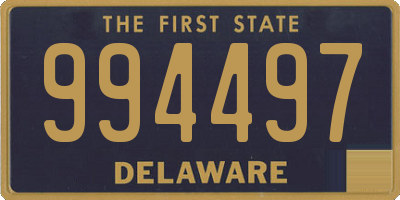 DE license plate 994497