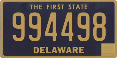 DE license plate 994498