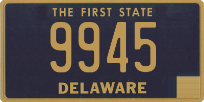 DE license plate 9945