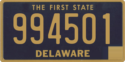 DE license plate 994501