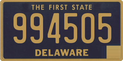 DE license plate 994505