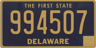 DE license plate 994507