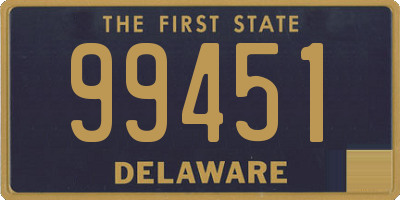 DE license plate 99451