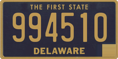 DE license plate 994510