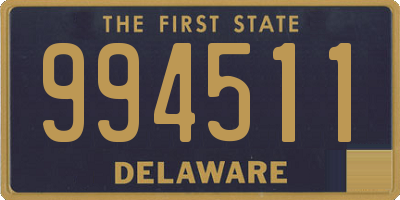 DE license plate 994511