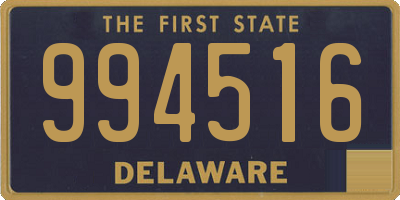 DE license plate 994516