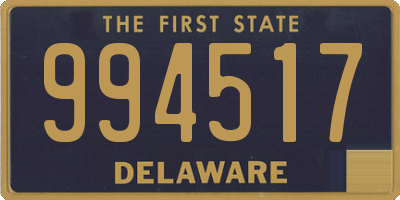 DE license plate 994517