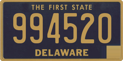 DE license plate 994520