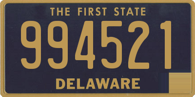 DE license plate 994521