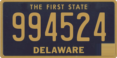 DE license plate 994524