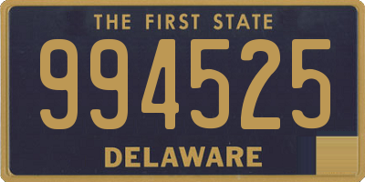 DE license plate 994525